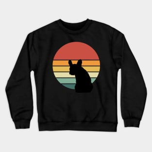 French bulldog vintage sun, frenchie mom and dad Crewneck Sweatshirt